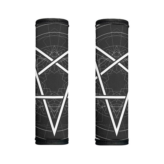 Geometric Inverted Pentagram Print Handle Covers