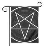 Geometric Inverted Pentagram Print House Flag