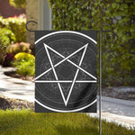 Geometric Inverted Pentagram Print House Flag