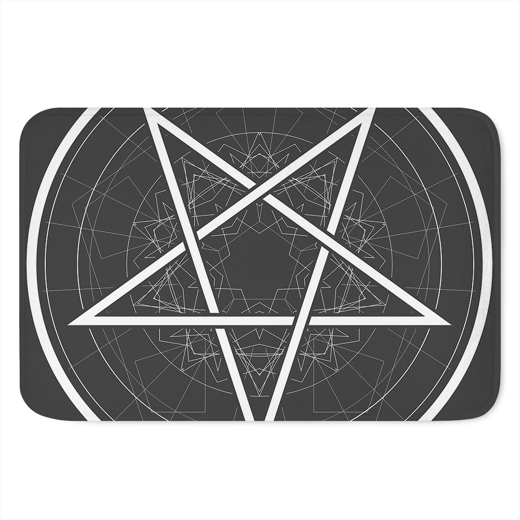 Geometric Inverted Pentagram Print Indoor Door Mat