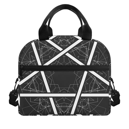 Geometric Inverted Pentagram Print Insulated Lunch Bag