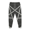 Geometric Inverted Pentagram Print Jogger Pants
