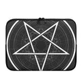 Geometric Inverted Pentagram Print Laptop Sleeve
