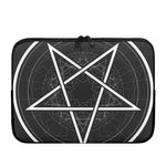 Geometric Inverted Pentagram Print Laptop Sleeve