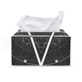 Geometric Inverted Pentagram Print Leather Tissue Box Cover