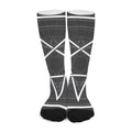 Geometric Inverted Pentagram Print Long Socks