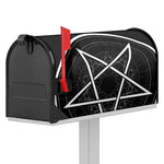 Geometric Inverted Pentagram Print Mailbox Cover
