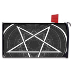 Geometric Inverted Pentagram Print Mailbox Cover