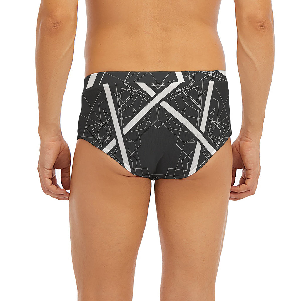 Geometric Inverted Pentagram Print Men's Briefs