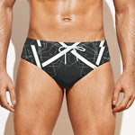 Geometric Inverted Pentagram Print Men's Swim Briefs