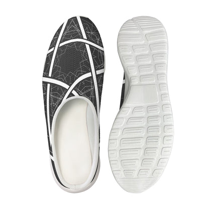 Geometric Inverted Pentagram Print Mesh Casual Shoes