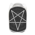Geometric Inverted Pentagram Print Mesh Laundry Hamper