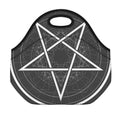 Geometric Inverted Pentagram Print Neoprene Lunch Bag