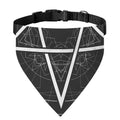 Geometric Inverted Pentagram Print Over The Collar Dog Bandana