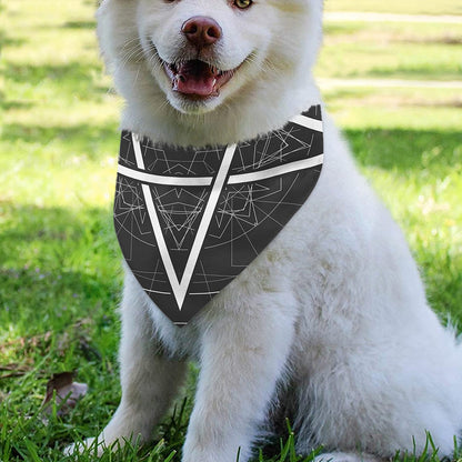 Geometric Inverted Pentagram Print Over The Collar Dog Bandana