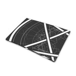 Geometric Inverted Pentagram Print Pet Cooling Mat Cover