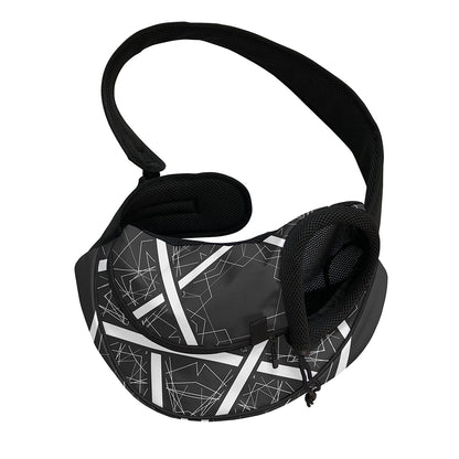 Geometric Inverted Pentagram Print Pet Sling Carrier