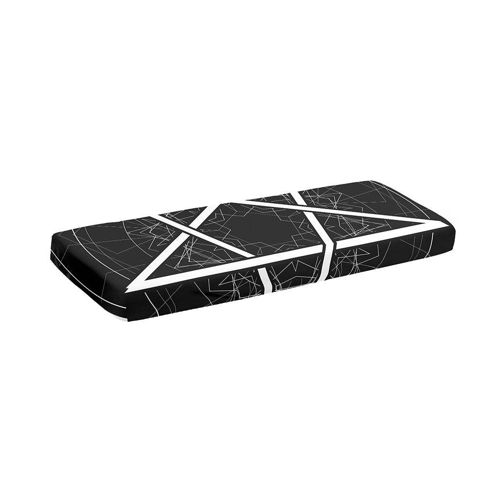 Geometric Inverted Pentagram Print Piano Keyboard Cover