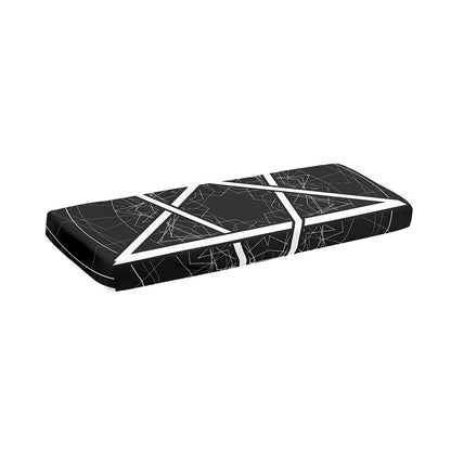 Geometric Inverted Pentagram Print Piano Keyboard Cover