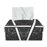 Geometric Inverted Pentagram Print Rectangle Tissue Box Cover