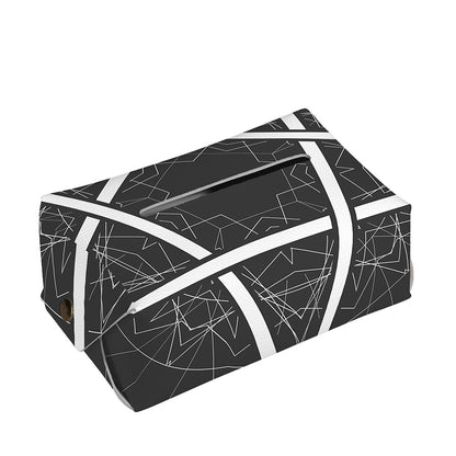 Geometric Inverted Pentagram Print Rectangle Tissue Box Cover