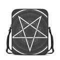 Geometric Inverted Pentagram Print Rectangular Crossbody Bag