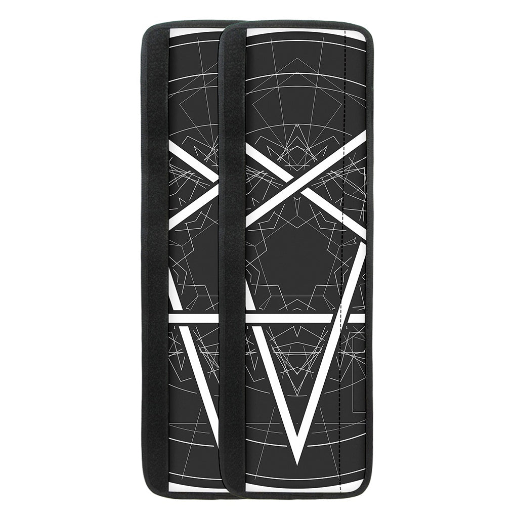 Geometric Inverted Pentagram Print Refrigerator Handle Covers
