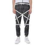 Geometric Inverted Pentagram Print Scuba Joggers
