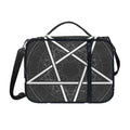 Geometric Inverted Pentagram Print Shoulder Strap Bible Bag
