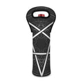 Geometric Inverted Pentagram Print Single Neoprene Wine Tote