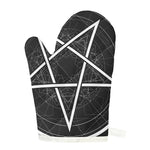 Geometric Inverted Pentagram Print Single Oven Mitt