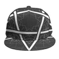 Geometric Inverted Pentagram Print Snapback Cap