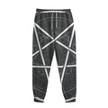 Geometric Inverted Pentagram Print Sweatpants