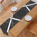 Geometric Inverted Pentagram Print Table Runner