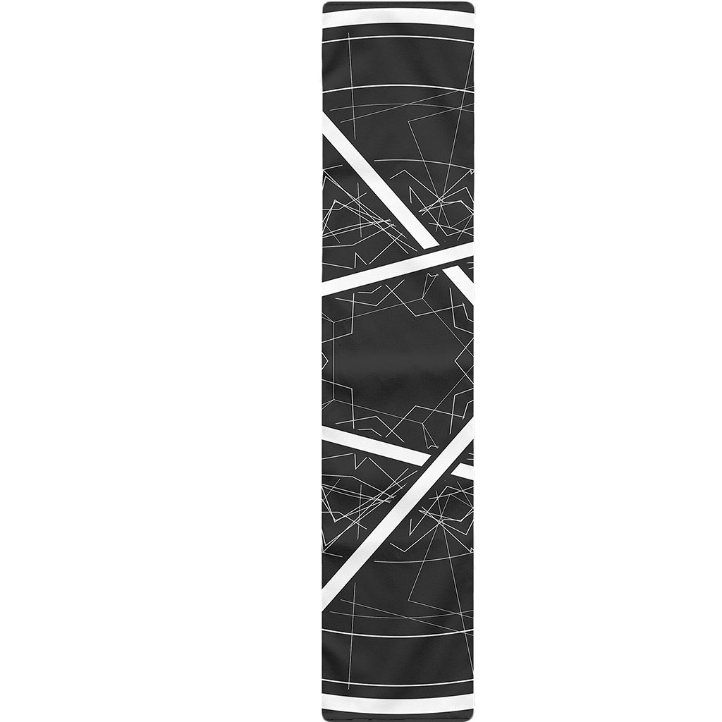 Geometric Inverted Pentagram Print Table Runner