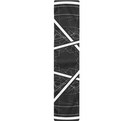 Geometric Inverted Pentagram Print Table Runner
