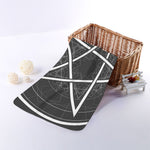 Geometric Inverted Pentagram Print Towel