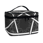 Geometric Inverted Pentagram Print Travel Makeup Bag