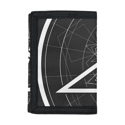 Geometric Inverted Pentagram Print Trifold Wallet
