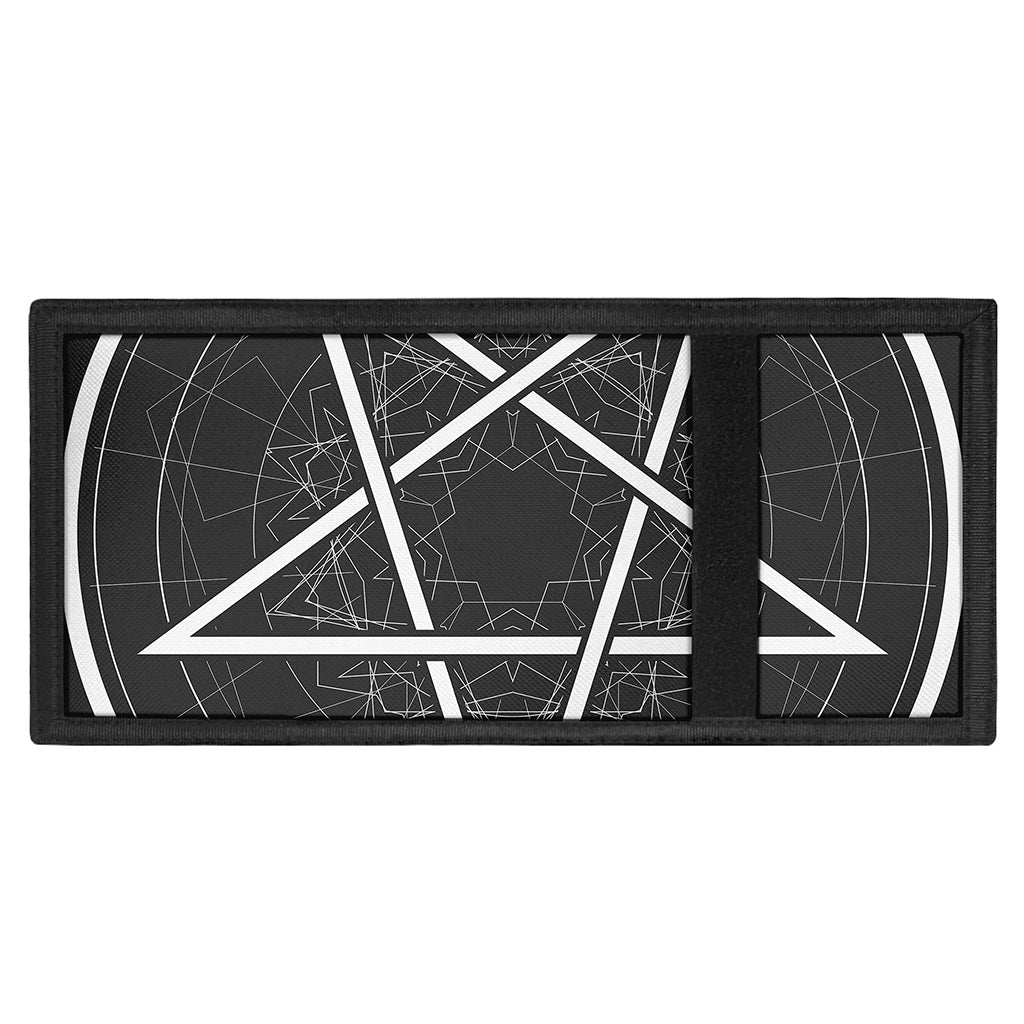 Geometric Inverted Pentagram Print Trifold Wallet