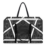 Geometric Inverted Pentagram Print Utility Tote Bag