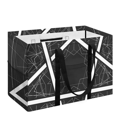 Geometric Inverted Pentagram Print Utility Tote Bag