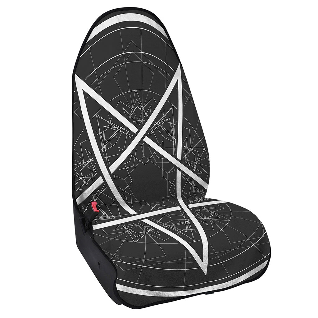 Geometric Inverted Pentagram Print Waterproof Car Seat Cover