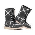 Geometric Inverted Pentagram Print Winter Boots