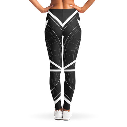 Geometric Inverted Pentagram Print Women's Leggings