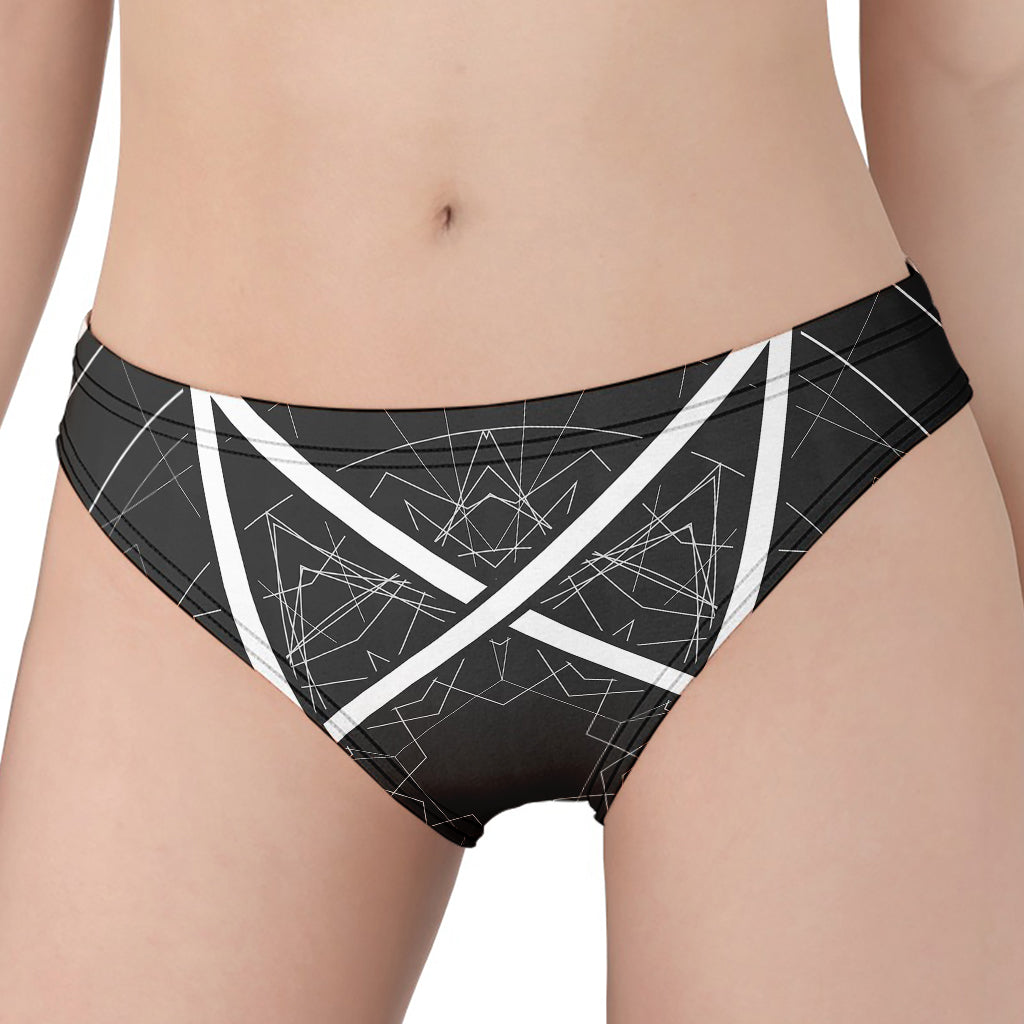 Geometric Inverted Pentagram Print Women's Panties