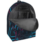Geometric Japanese Demon Print Backpack