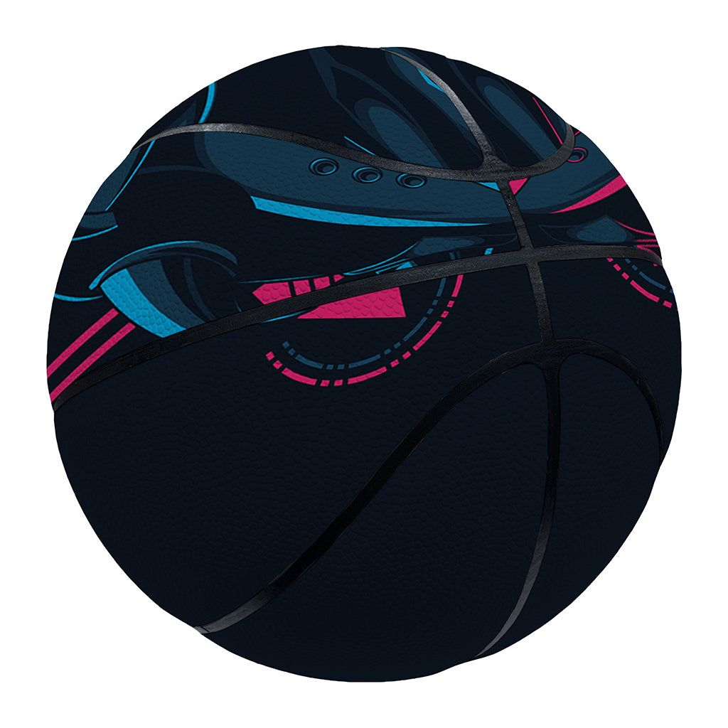 Geometric Japanese Demon Print Basketball