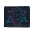 Geometric Japanese Demon Print Bifold Wallet