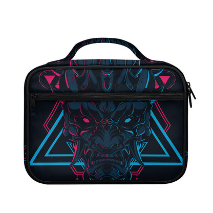 Geometric Japanese Demon Print Briefcase Bible Bag